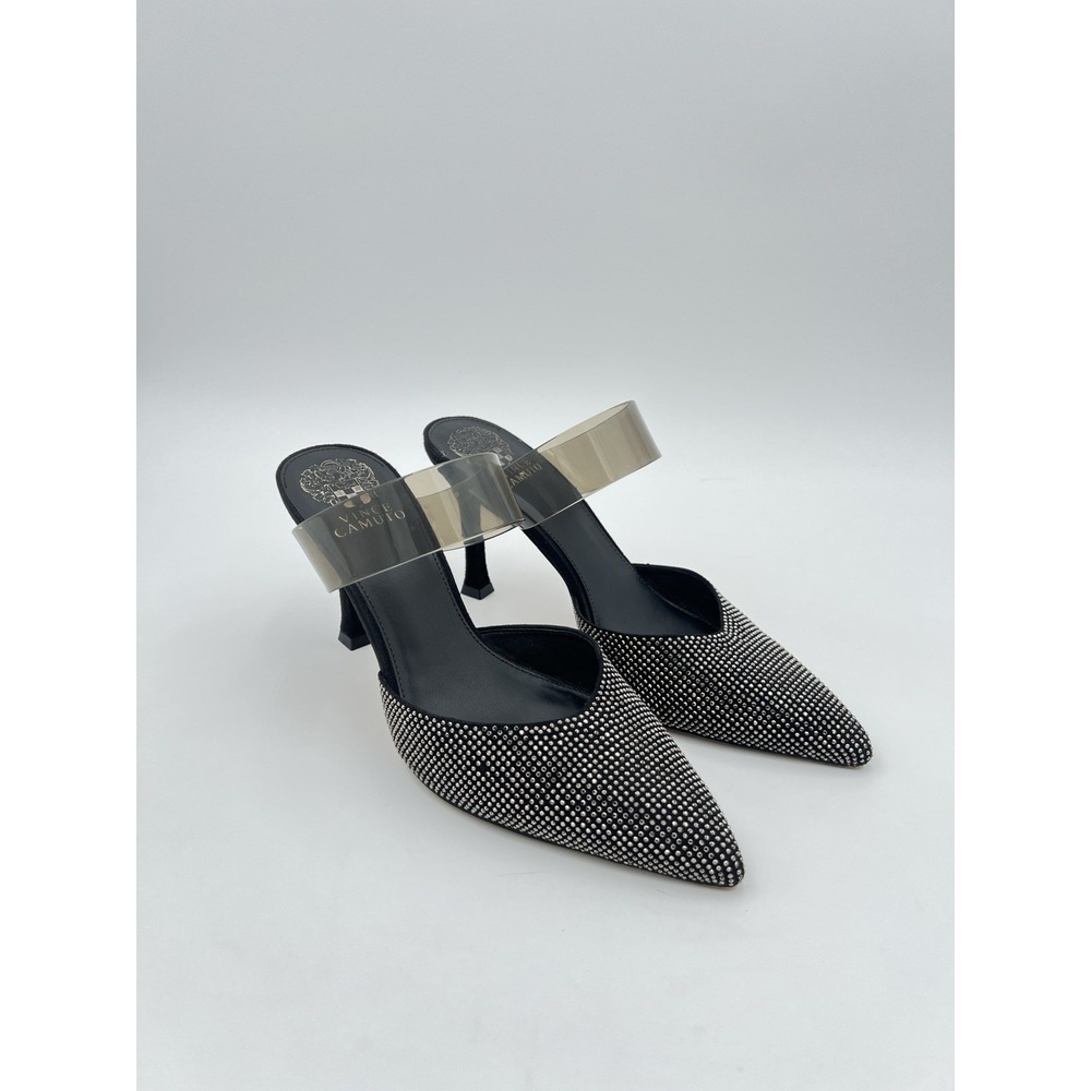 Vince Camuto Snake Print Pointed Toe Mule Heels Slip On Pumps Women's Size 8.5